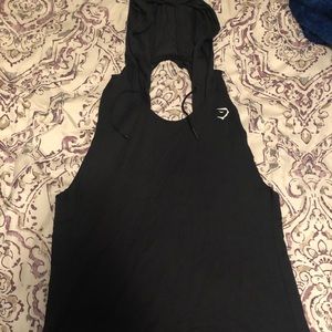 Gym shark hooded tank